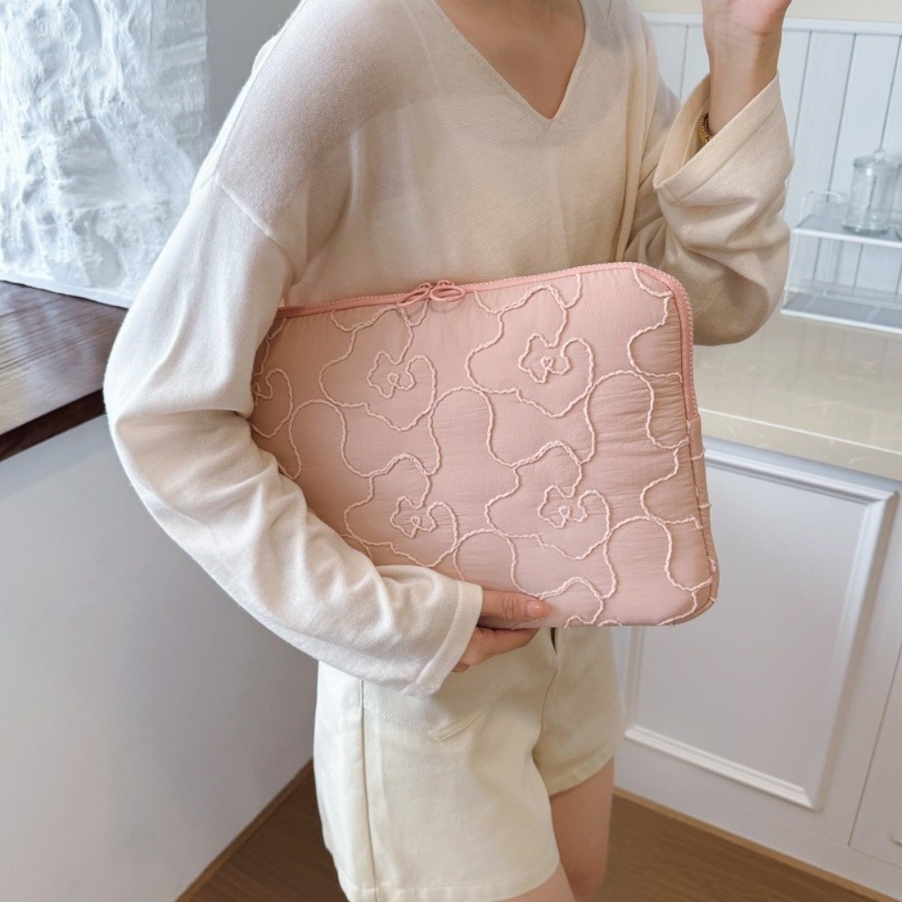 Dell Tablet Accessories - 11/14 Inch Laptop Bag Embroidery Flower