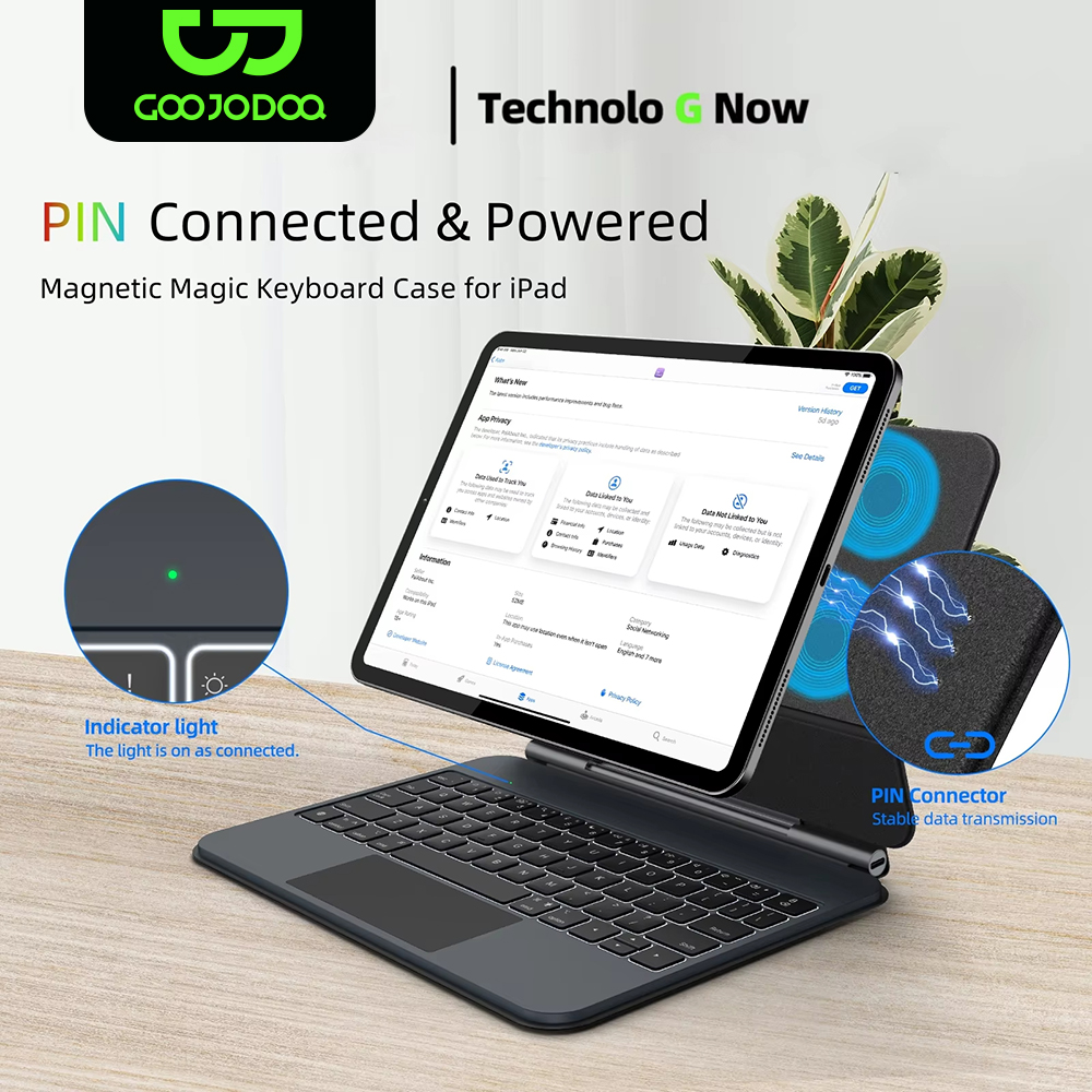 Tablet Accessories Choice Store - Smart PIN Plug&Play Magic Keyboard Case