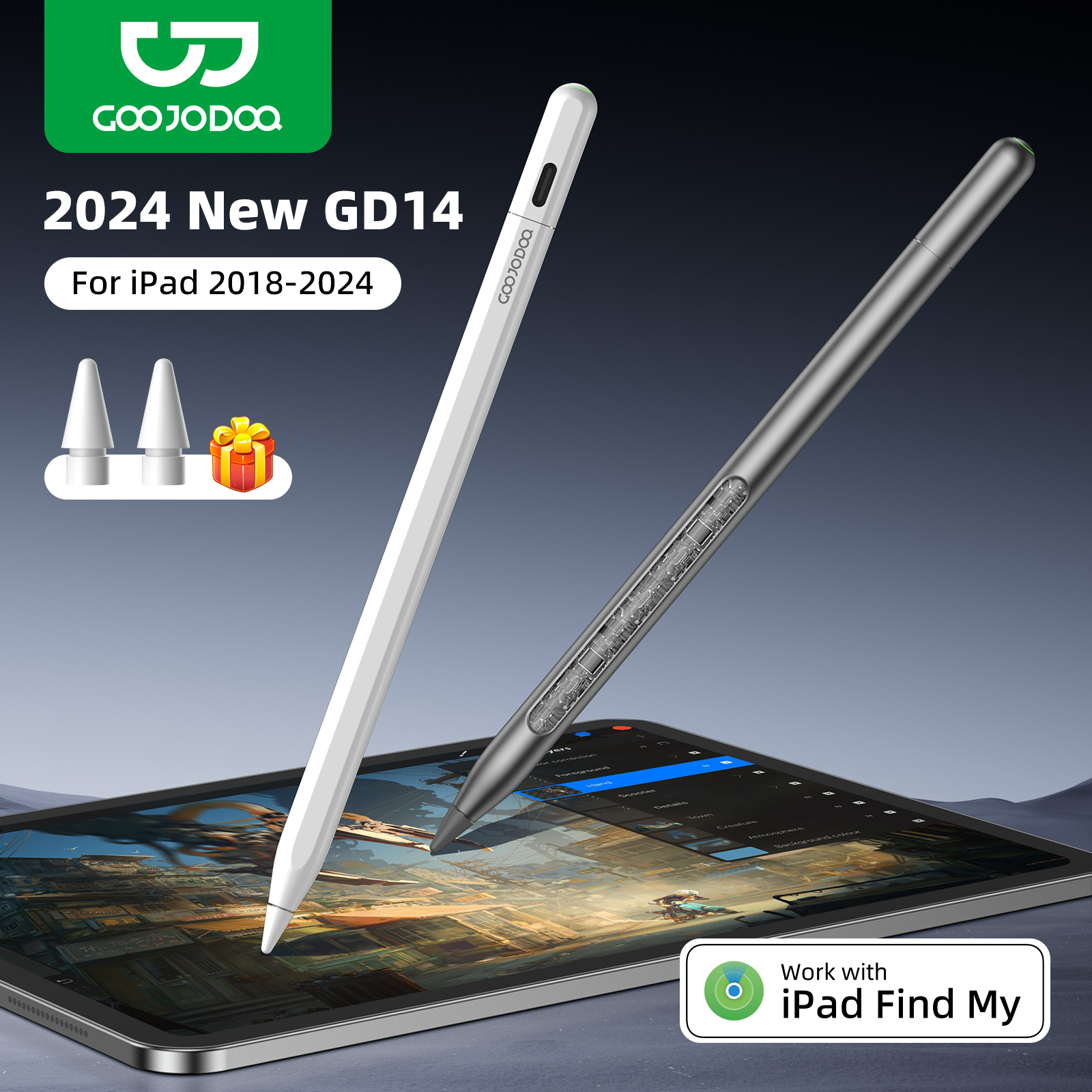 Tablet Accessories Kids - GOOJODOQ GD14 Stylus Pen For Apple