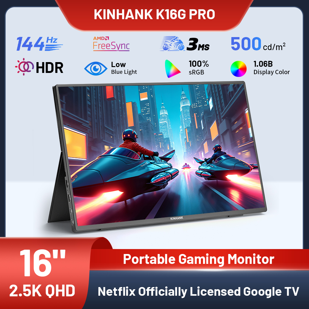 Android Tablet Gaming Accessories - KINHANK 16-inch Smart Portable Monitor With