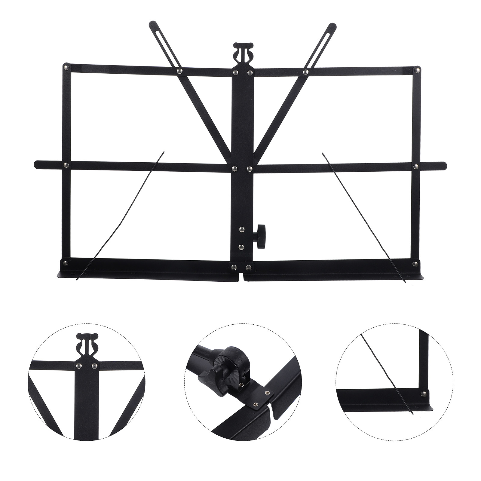Tablet Stand Adjustable - Foldable Music Stand Portable Desktop Tablet
