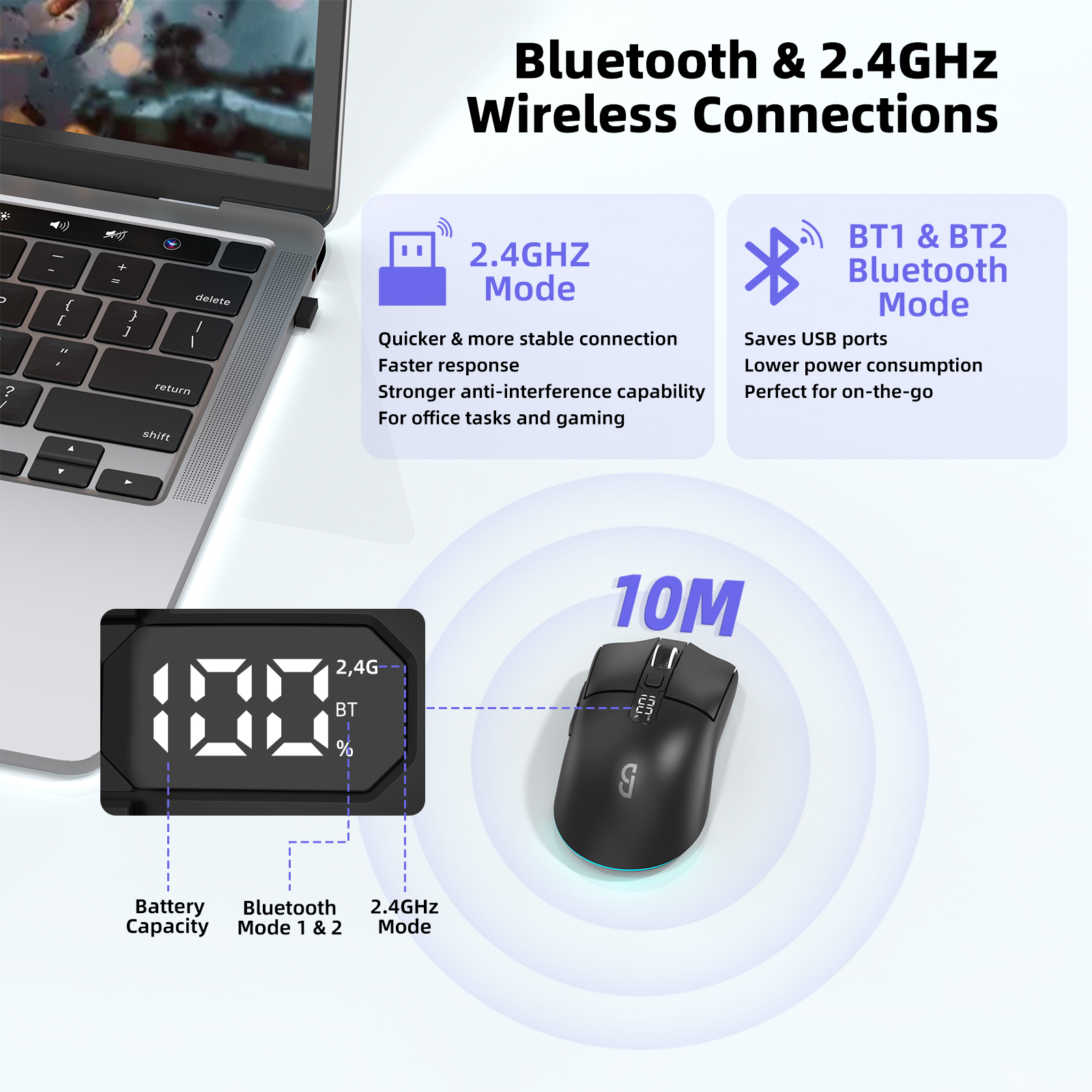 2.4G Wireless Gaming Mouse Sma - Tablet Accessories Choice Store recension och pris