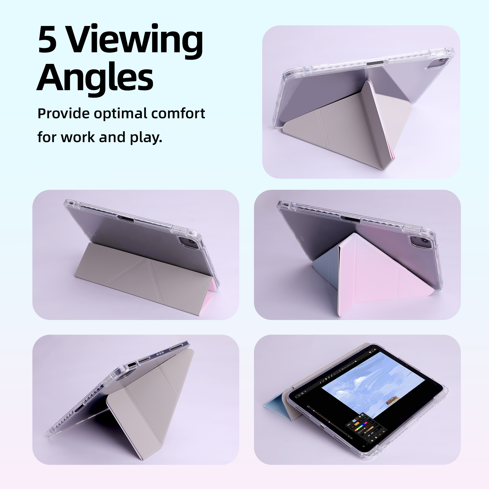Y-shaped folding TPU iPad case - Tablet Accessories Choice Store recension och pris