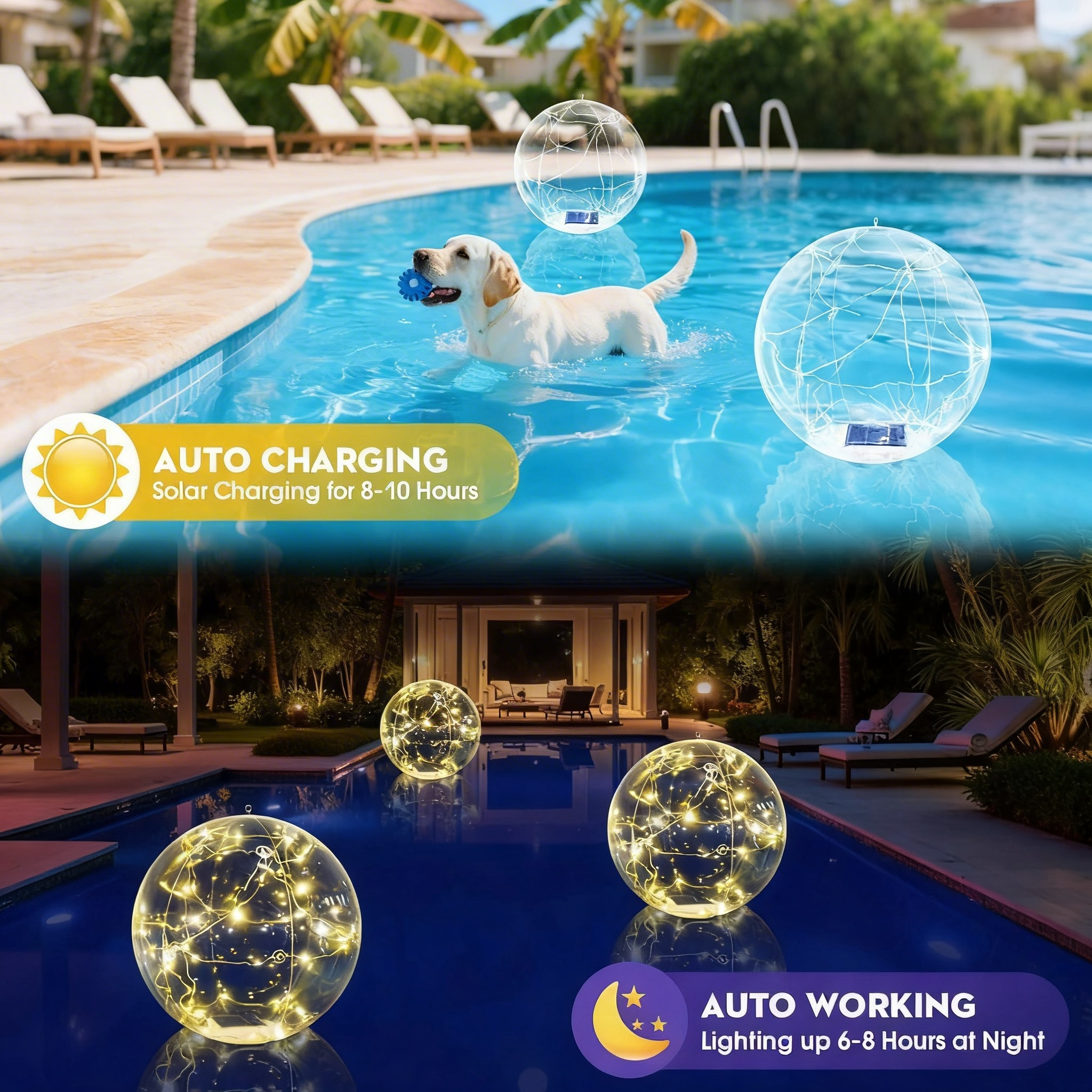 1 pc Solar- Floating Lights wi - Tablet Accessories Aesthetic recension och pris