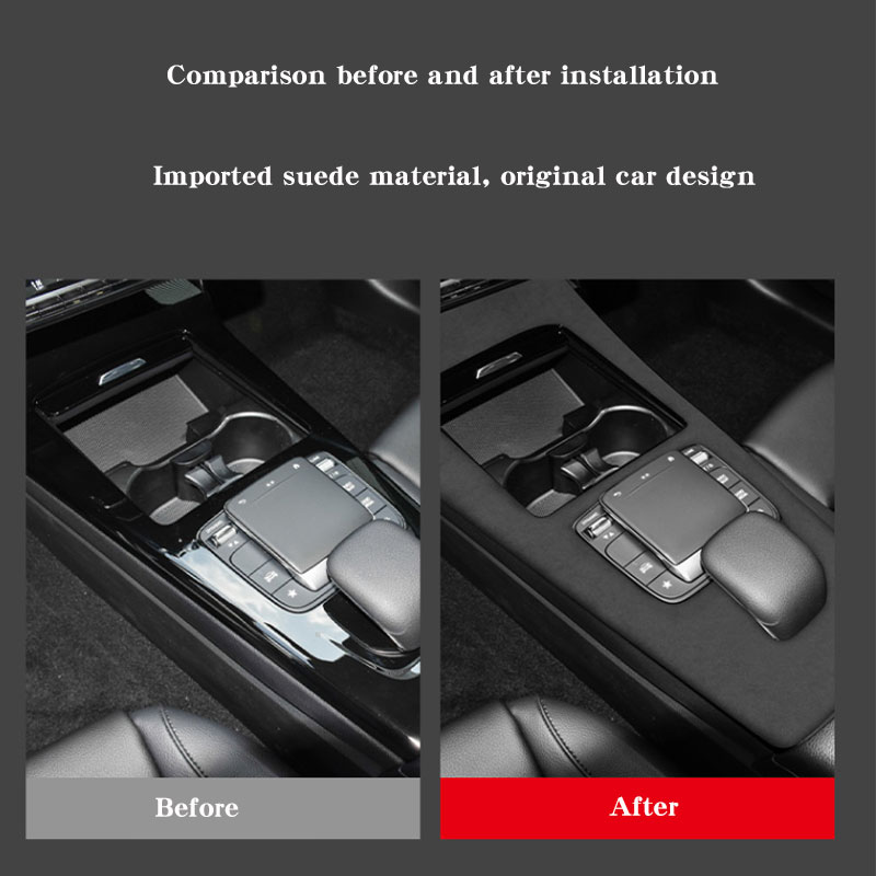 Car Center Console Suede Style - Tesla Tablet Accessories recension och pris