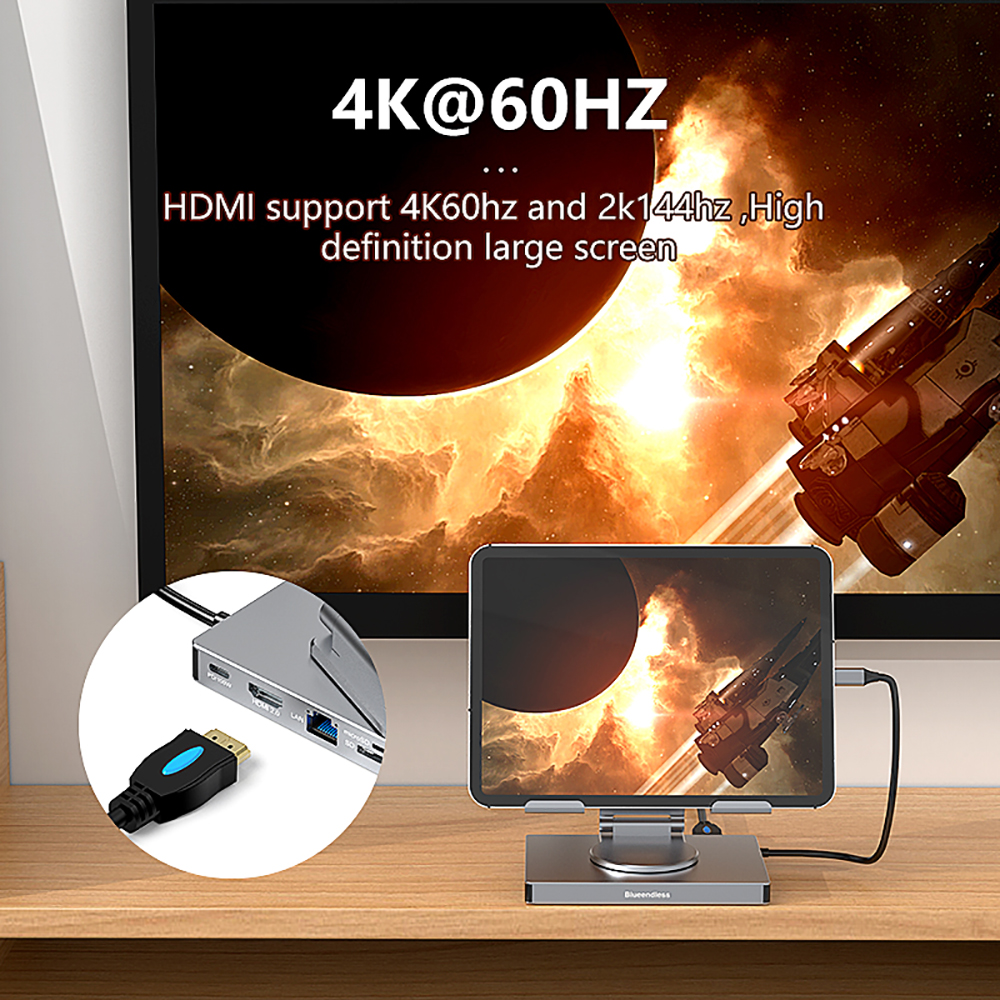KEBIDUMEI 9-in-1 Rotable Table - Hdmi Adapter Tablet recension och pris