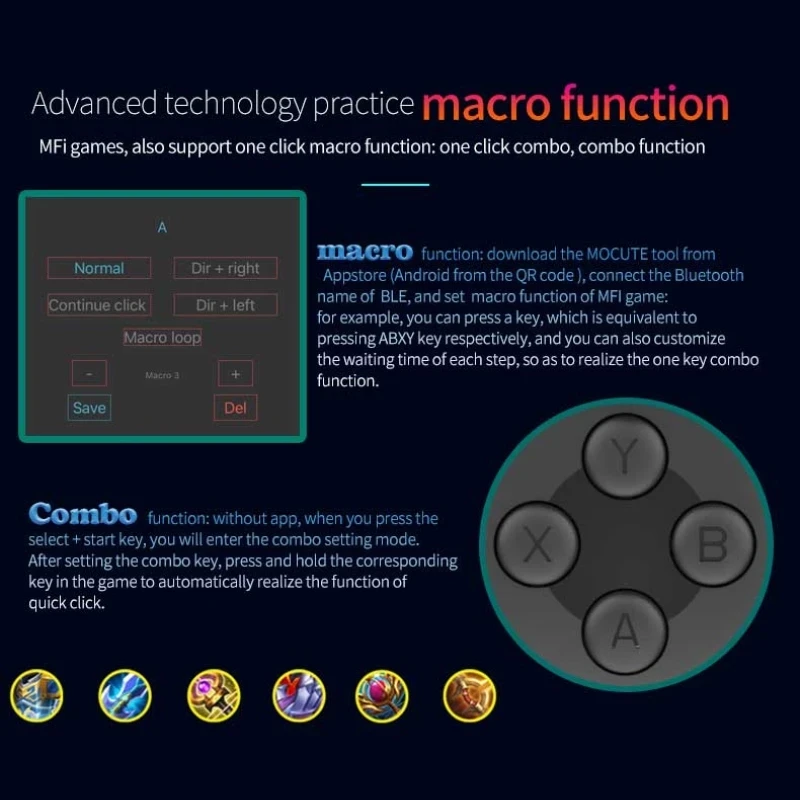 Cell Phone Gamepad Joystick Fo - Android Tablet Gaming Accessories recension och pris