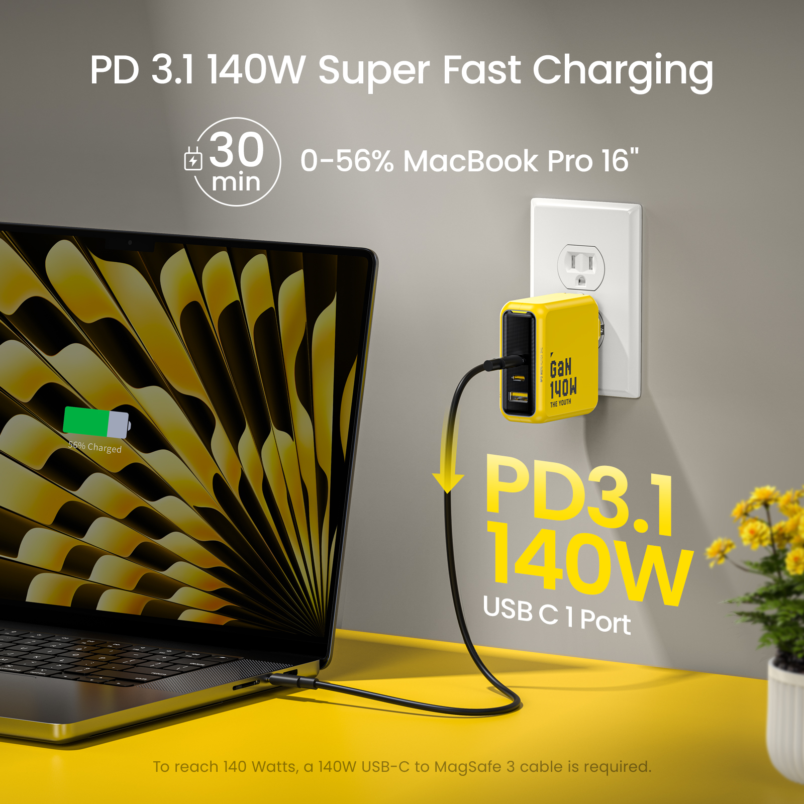 AOHI Youth 140W GaN Charger PD - Dell Tablet Accessories recension och pris