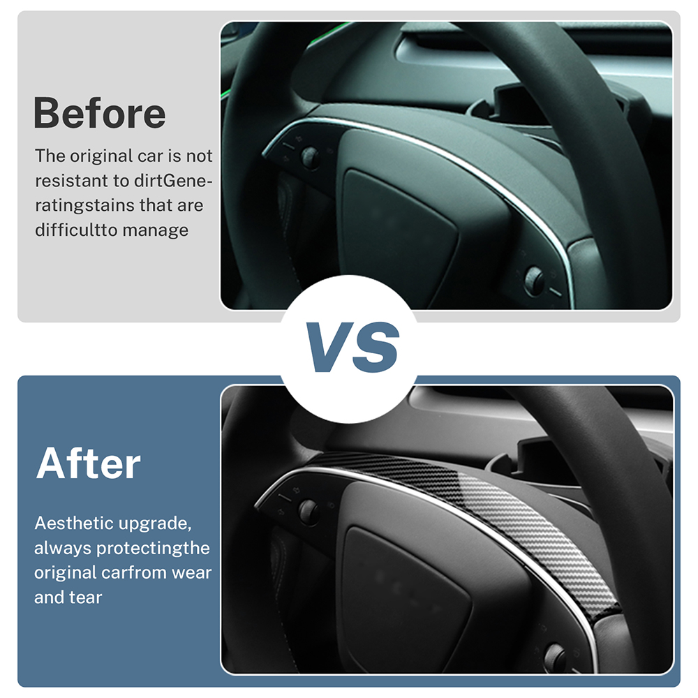 ABS Carbon Fiber Steering Whee - Tesla Tablet Accessories recension och pris