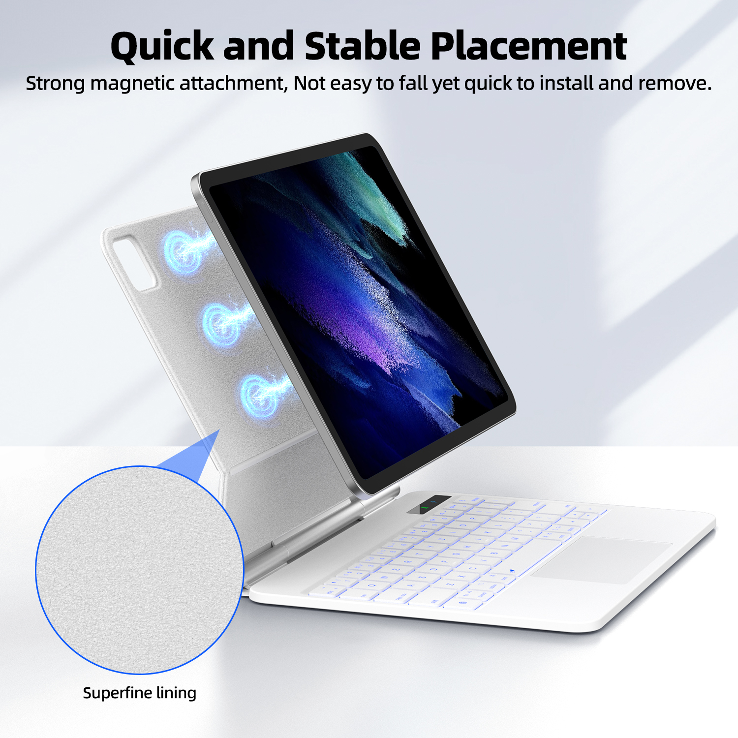 Smart Pogo Pin Keyboard case f - Tablet Accessories Choice Store recension och pris