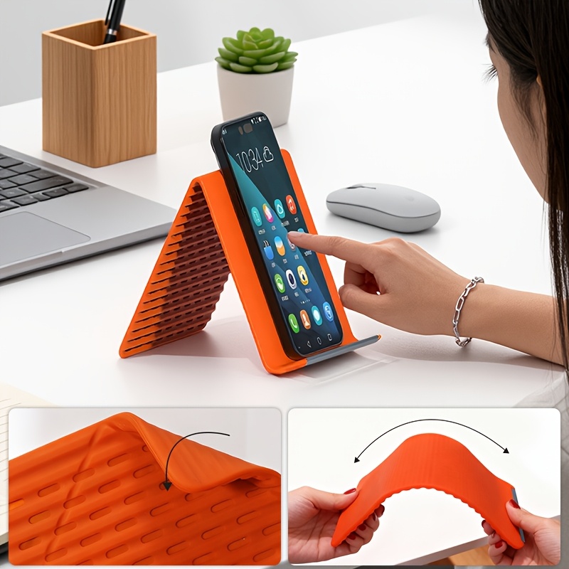 Portable Foldable Silicone Pho - Tablet Stand Adjustable recension och pris