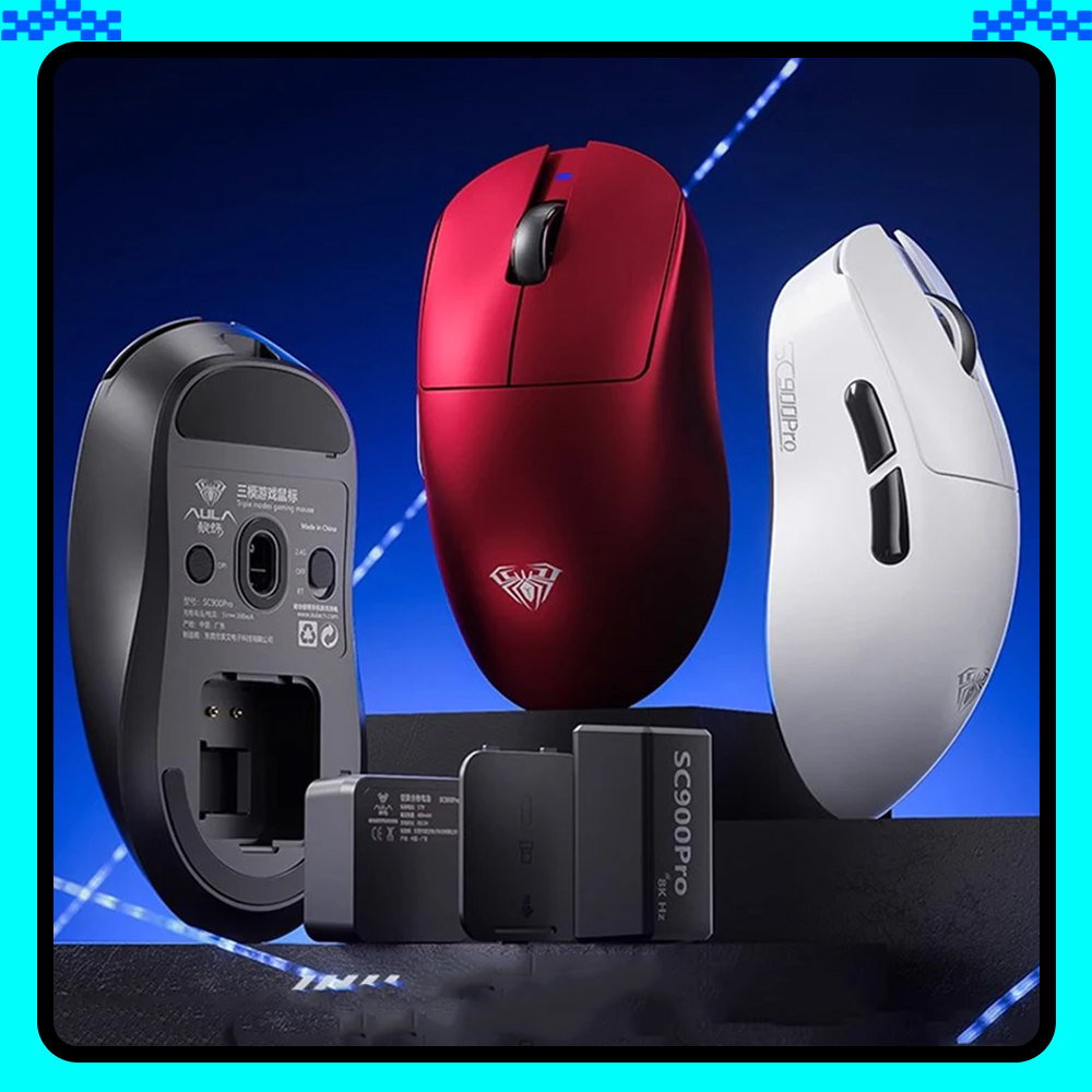 AULA SC900 Mouse Mouse Paw3950 - Tablet Accessories Aesthetic recension och pris