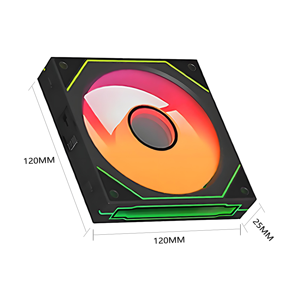 PC case fan 120mm ARGB mirror  - Tablet Accessories Aesthetic recension och pris