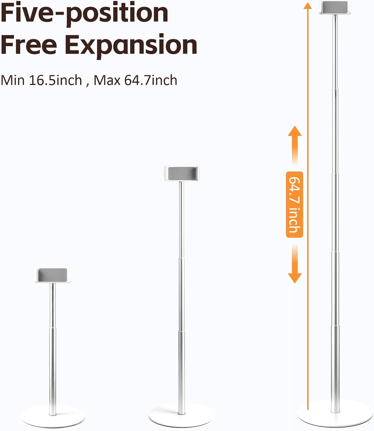 Heavy-Duty iPad Floor Stand -  - Tablet Stand Adjustable recension och pris