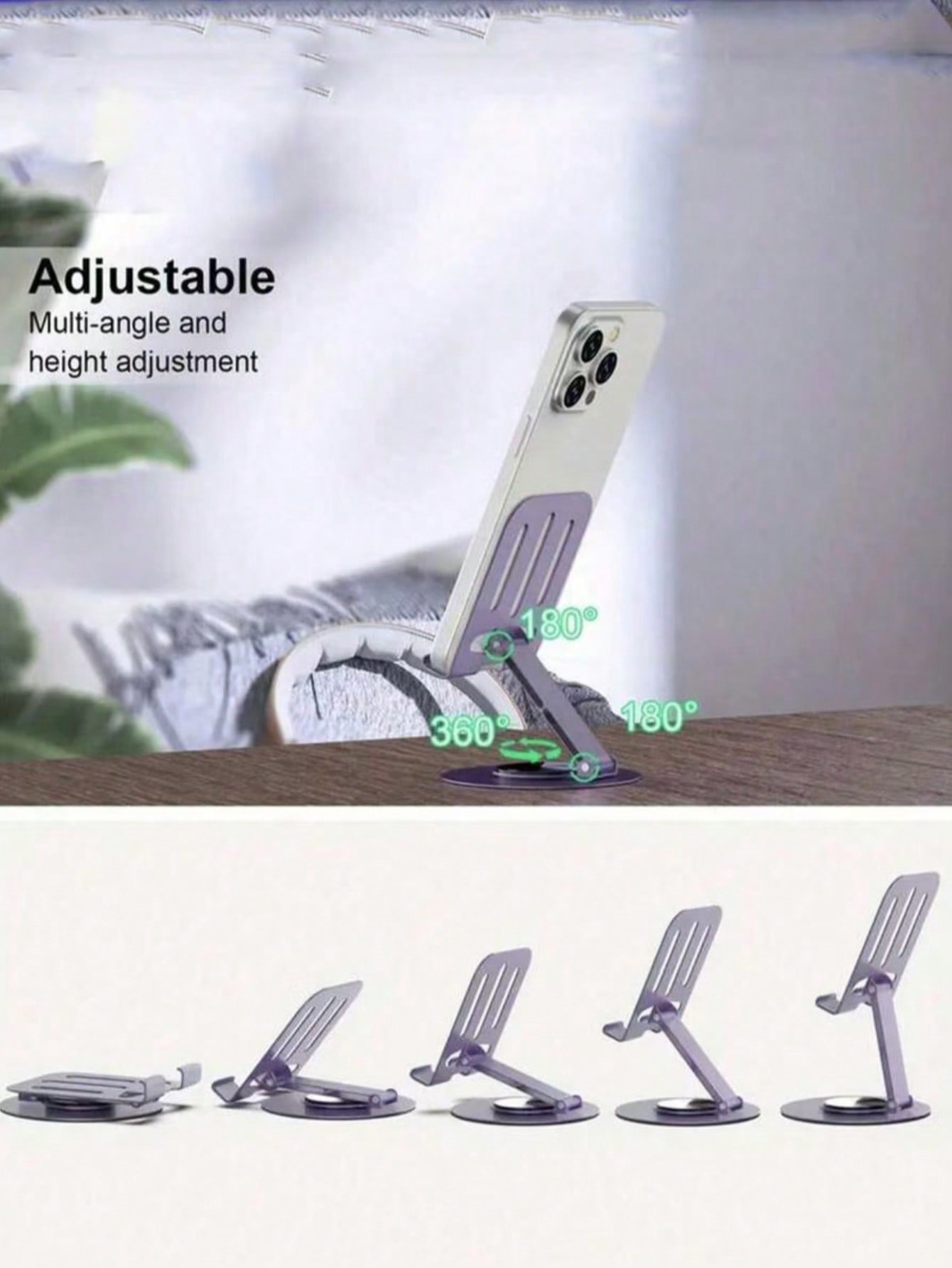 1pc 360° Rotating Universal Me - Tablet Stand Adjustable recension och pris