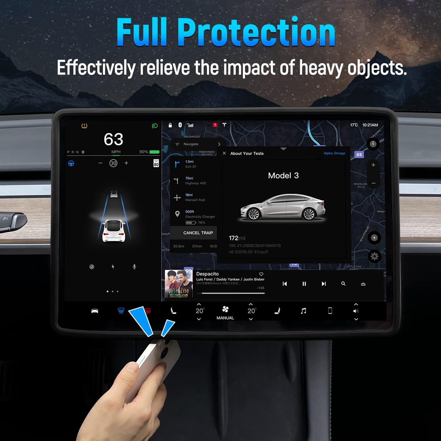 For Tesla Model 3 Y Highland S - Tesla Tablet Accessories recension och pris