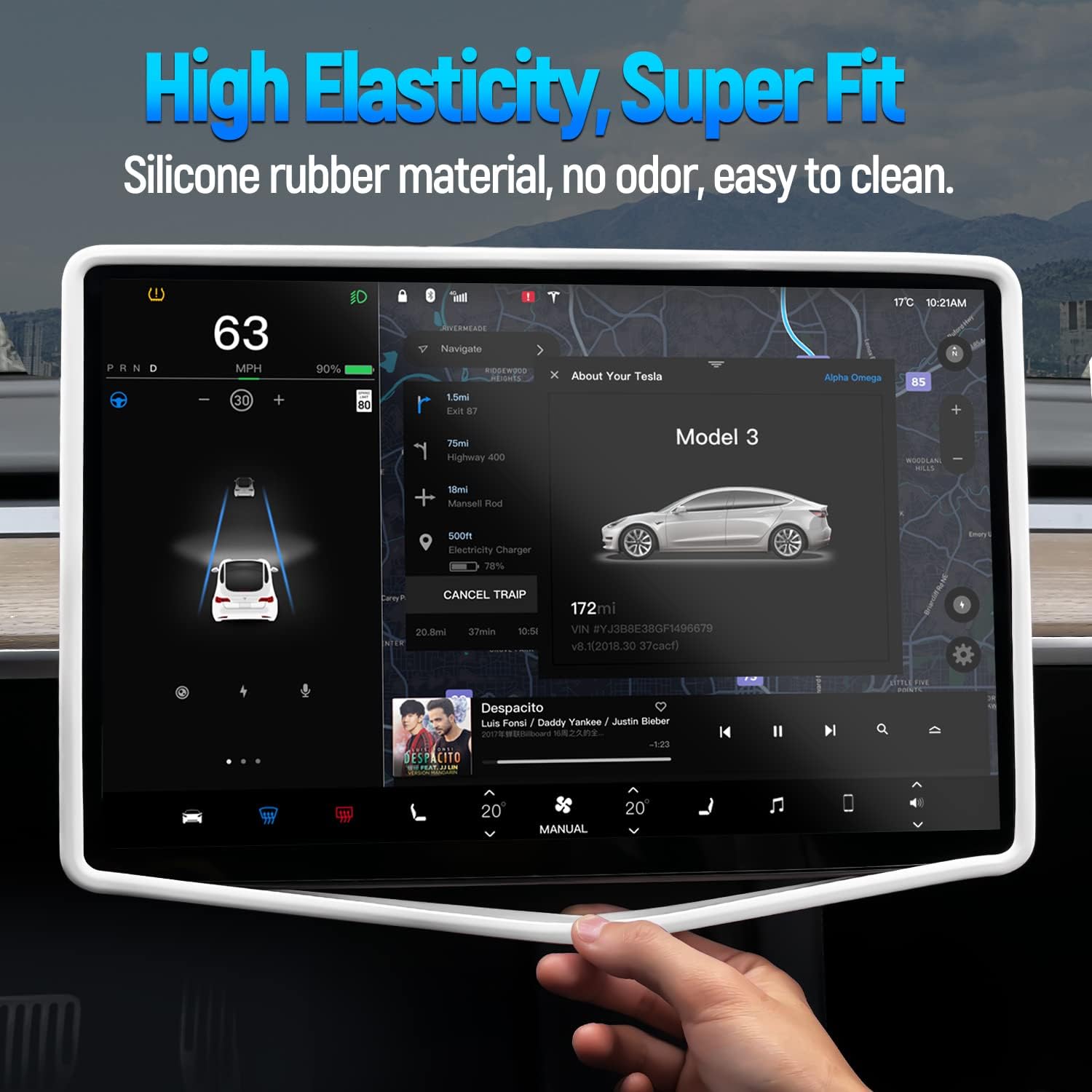 For Tesla Model 3 Y Highland S - Tesla Tablet Accessories recension och pris