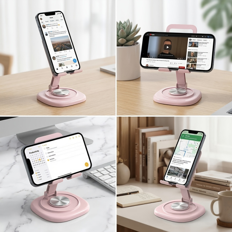 Macaron Desktop Metal Rotating - Tablet Stand Adjustable recension och pris