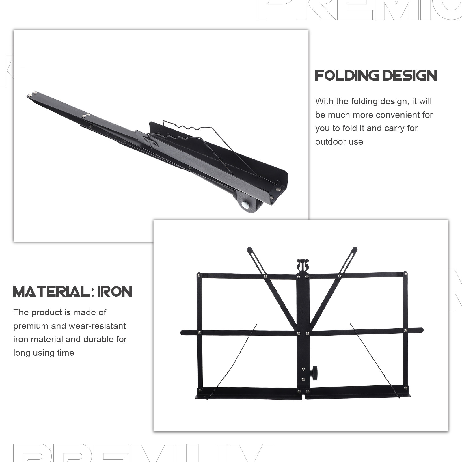 Foldable Music Stand Portable  - Tablet Stand Adjustable recension och pris