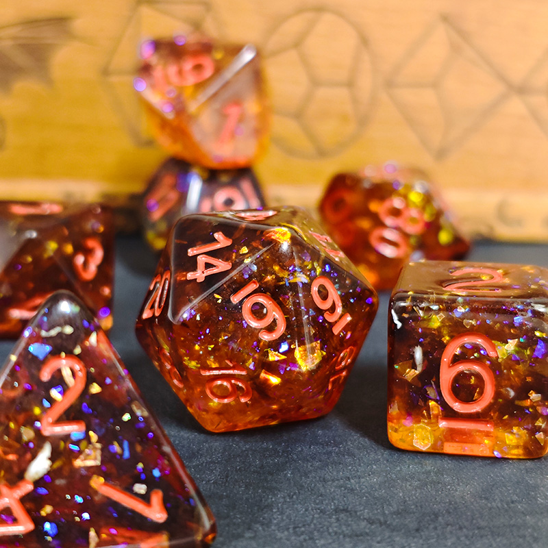 Fire Orange Confetti Resin Pol - Tablet Accessories Kit recension och pris